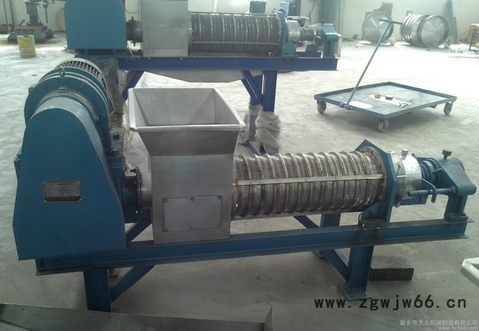 供应弹簧式螺旋压榨机 高脱水率，葡萄压榨破碎机，葡萄除梗机图2