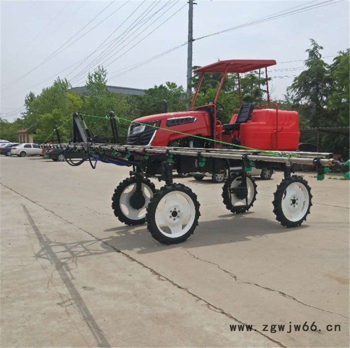 水旱田喷杆式喷雾机 宇晨自走式四驱农田撒肥打药车 多喷头杀虫机价格图2