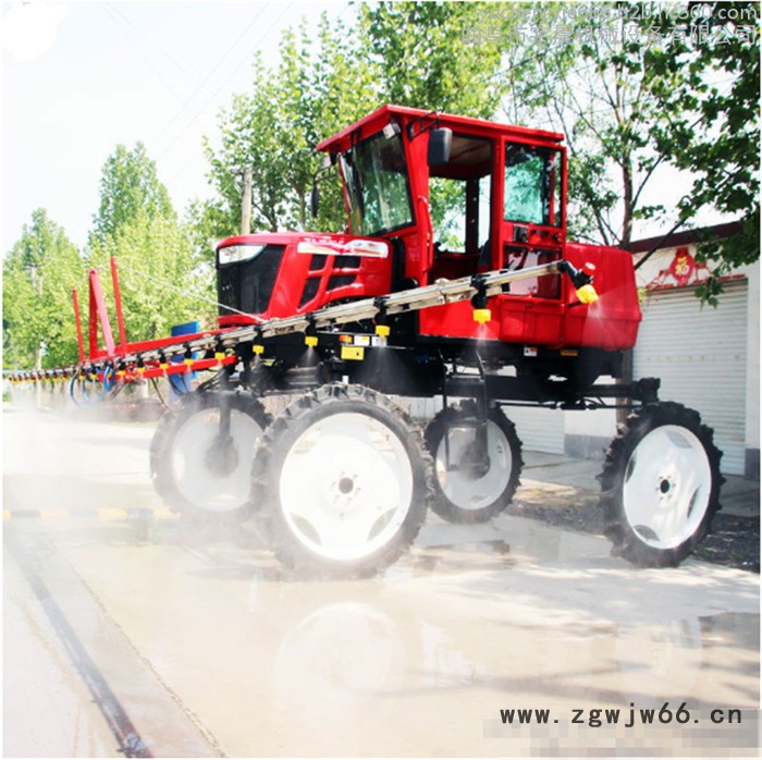 水旱田喷杆式喷雾机 宇晨自走式四驱农田撒肥打药车 多喷头杀虫机价格图7