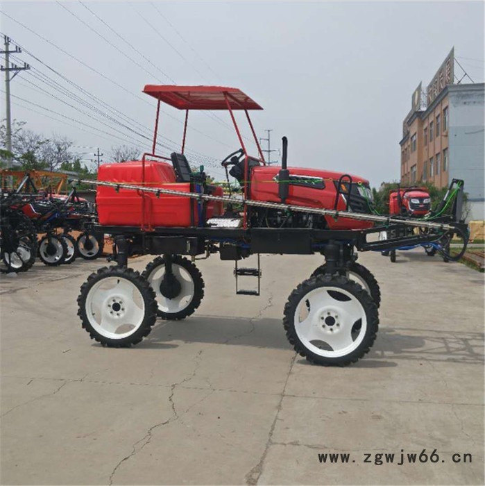 水旱田喷杆式喷雾机 宇晨自走式四驱农田撒肥打药车 多喷头杀虫机价格图5