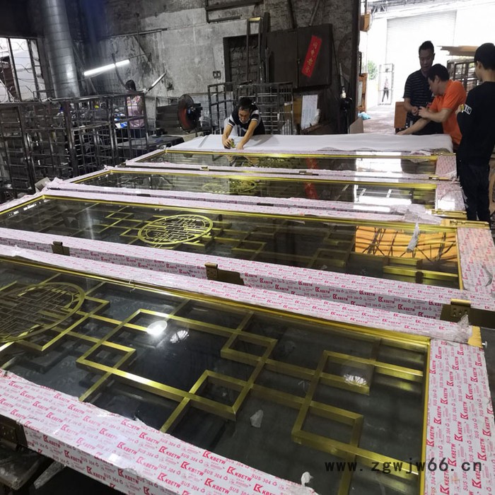 **会所拉丝青古铜不锈钢地弹簧玻璃门 宾馆拉丝玫瑰金不锈钢玻璃门 大型售楼部拉丝古铜色不锈钢大门图2