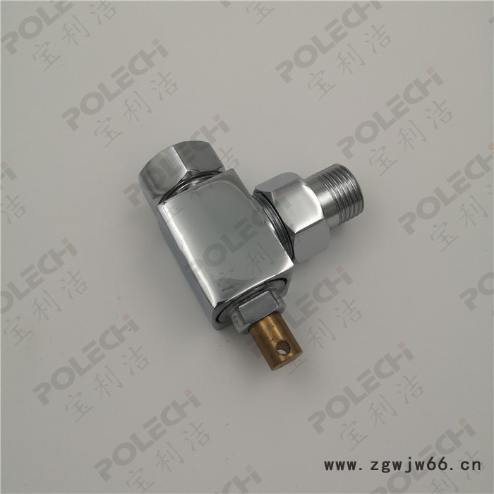 宝利洁脚踏淋浴阀单水BLJ-6622含1米直管、三通、长弯管、4寸喷头 脚踏淋浴器图2