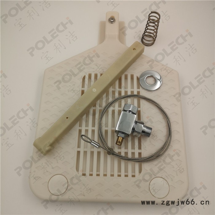 宝利洁脚踏淋浴阀单水BLJ-6622含1米直管、三通、长弯管、4寸喷头 脚踏淋浴器图4