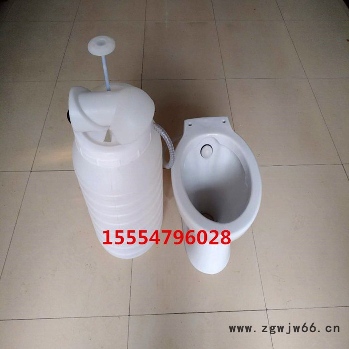 农村改厕35l高压冲厕桶 PE材质冲厕器 冲水桶 高压压力桶 水循环环保塑料桶 含喷头和防臭器 旱厕改造专用图3