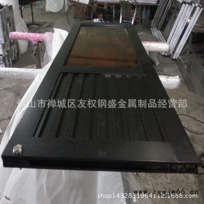 定做美容院镜面玫瑰金地弹簧门 连锁酒店不锈钢推拉门图2