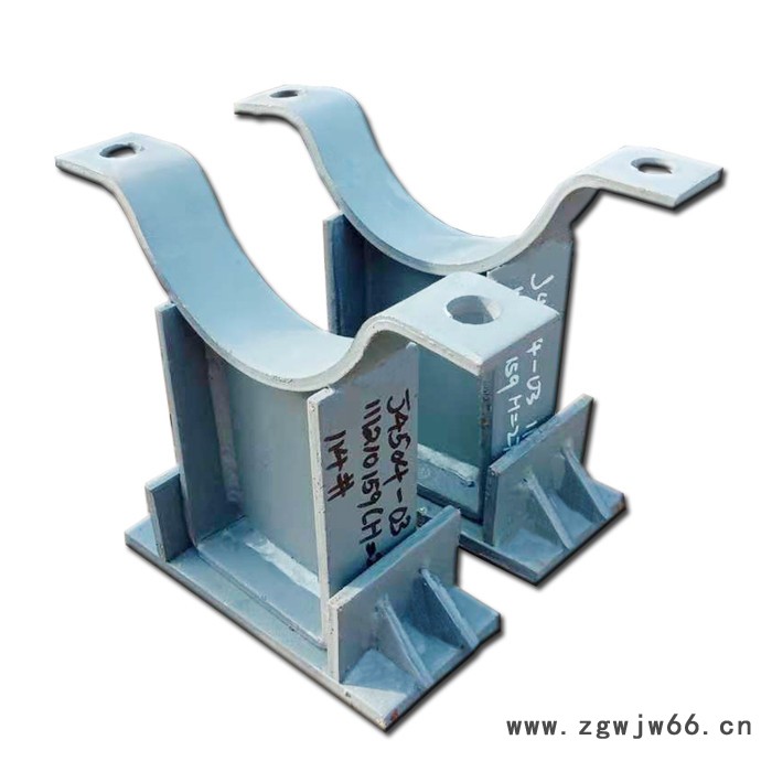 齐鑫DN500 管夹支座 管夹导向支座 支座 弹簧支吊架厂家图2