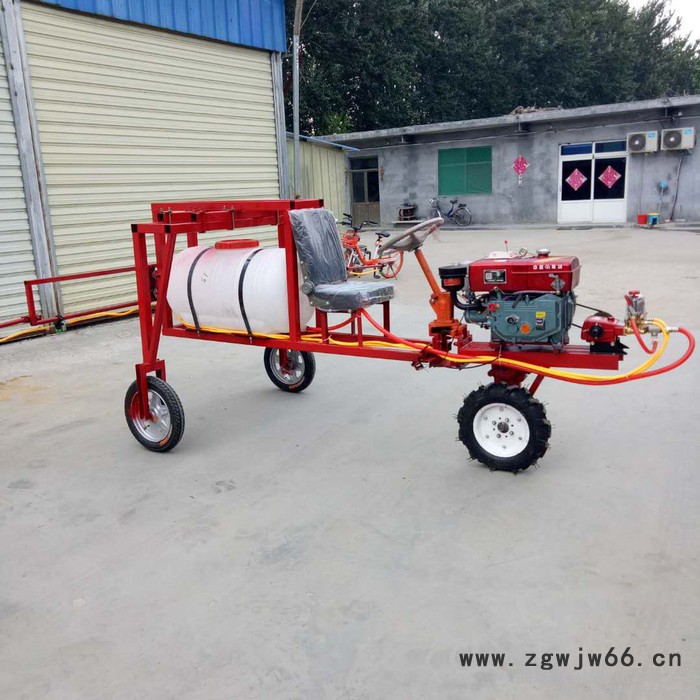 启航大棚杀虫高压喷雾器 汽油多喷头打药机 四轮打药机图6