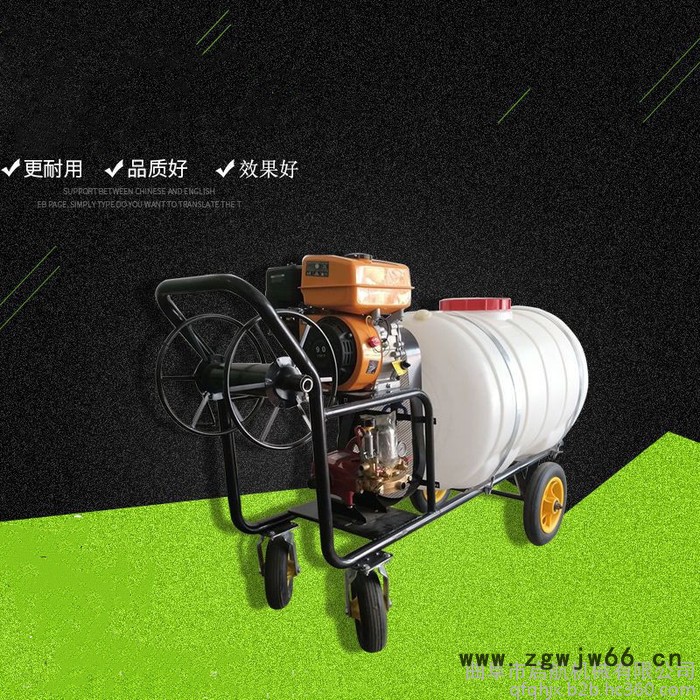 启航大棚杀虫高压喷雾器 汽油多喷头打药机 四轮打药机图8