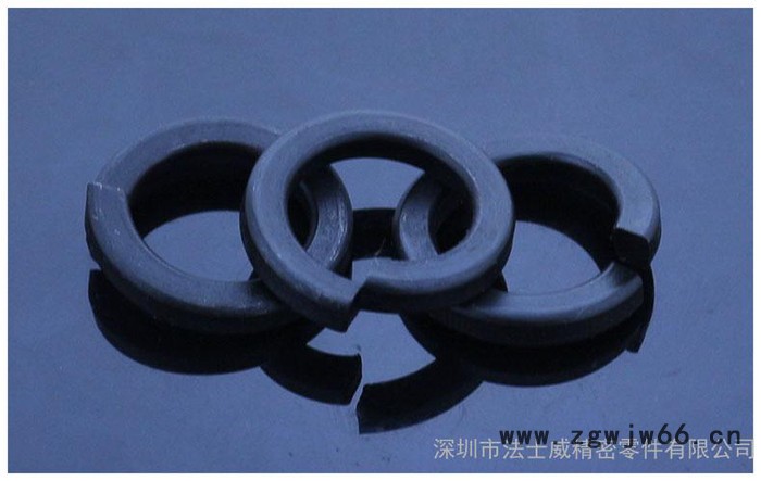 弹垫 弹簧垫圈 弹簧垫片 弹圈 开口垫圈  黑锌  M24图3