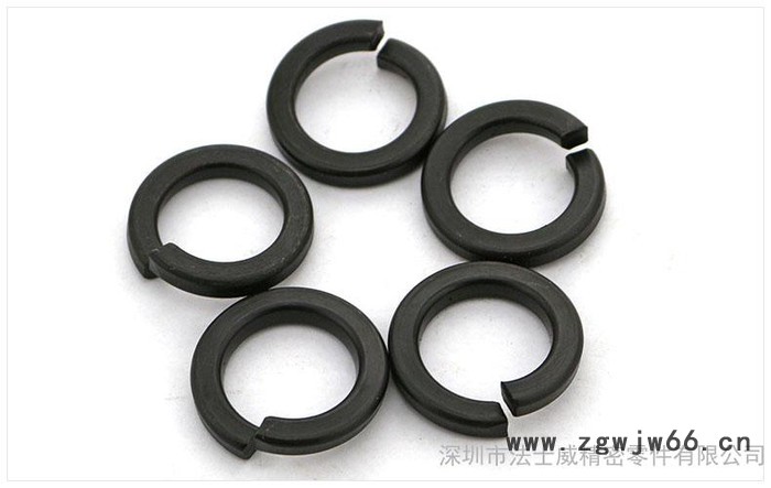 弹垫 弹簧垫圈 弹簧垫片 弹圈 开口垫圈  黑锌  M24