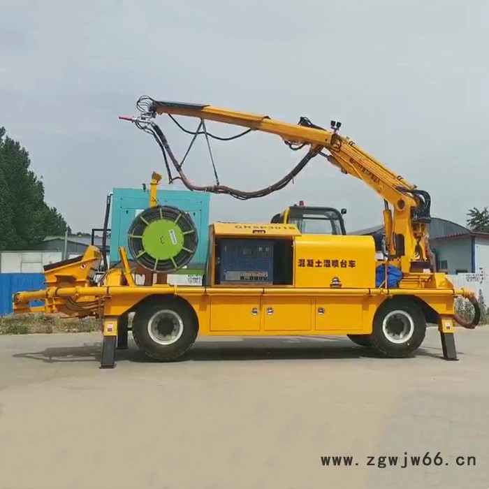 海天路矿  湿喷机车 湿喷机台车 混凝土湿喷机车 隧道湿喷机车 双喷头湿喷机车图6