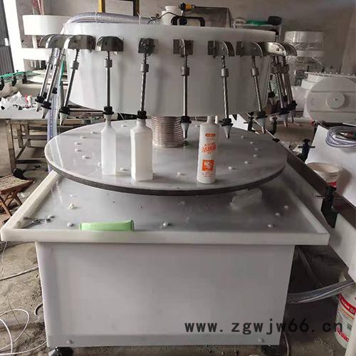 消毒液洗手液酒精液体喷头全自动4头旋盖机灌装机 84消毒水全自动灌装机图2