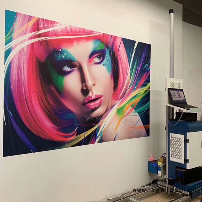 8d墙体打印机墨水围墙广告家装背景墙喷绘创业小机器5d墙画机喷头图6