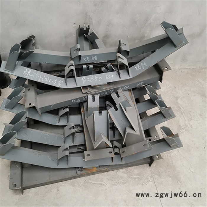 托辊支架 缓冲托辊支架 双弹簧托辊支架 减震支架批发图6