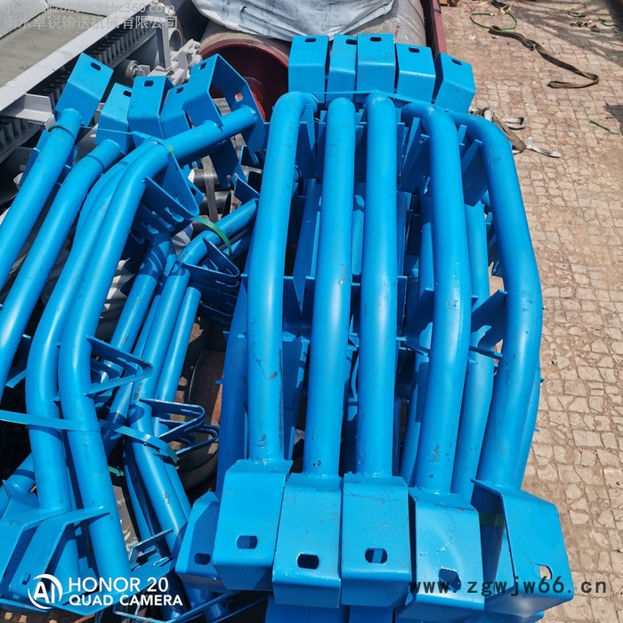 托辊支架 缓冲托辊支架 双弹簧托辊支架 减震支架批发图3