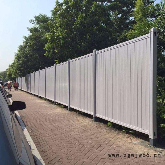 安固彩钢围挡 公路施工夹心PVC彩钢围挡 房屋学校施工隔离栅栏 带喷头彩钢围挡图4