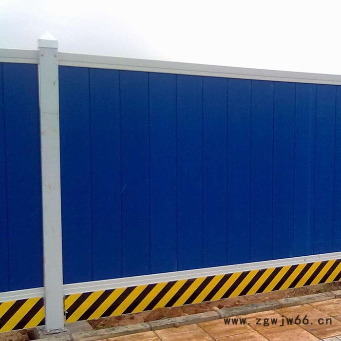 安固彩钢围挡 公路施工夹心PVC彩钢围挡 房屋学校施工隔离栅栏 带喷头彩钢围挡图6