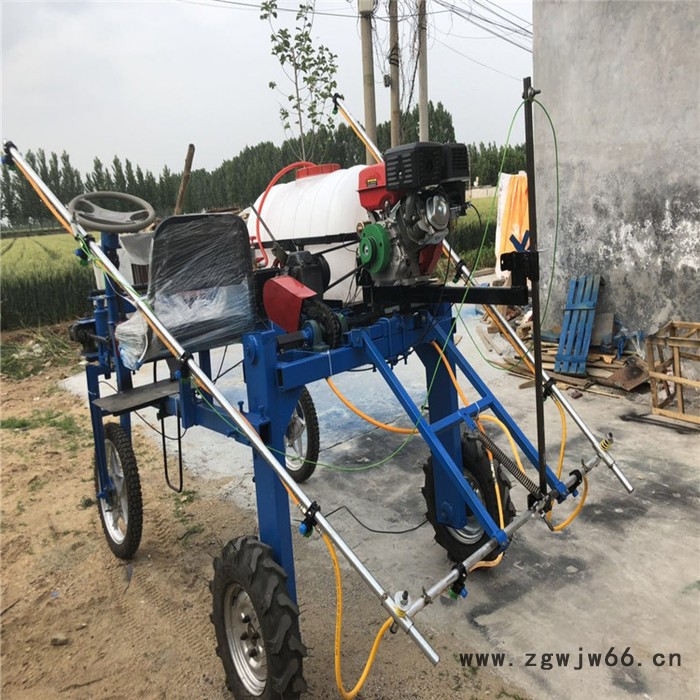 大棚养殖灭菌喷雾器 农用牵引式果园高压风送式打药机 多喷头喷杆高低可调节高架打药车价格图7