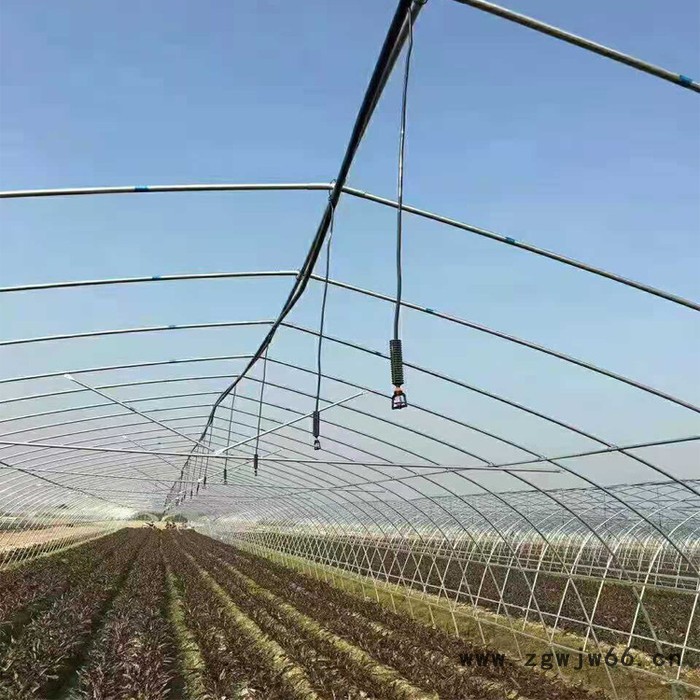 山东茂源倒挂微喷40公分框架旋转式地插 吊挂喷头 折射雾化微喷安装图7