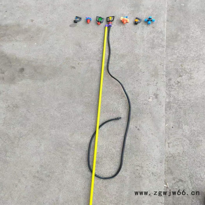 山东茂源倒挂微喷40公分框架旋转式地插 吊挂喷头 折射雾化微喷安装图5