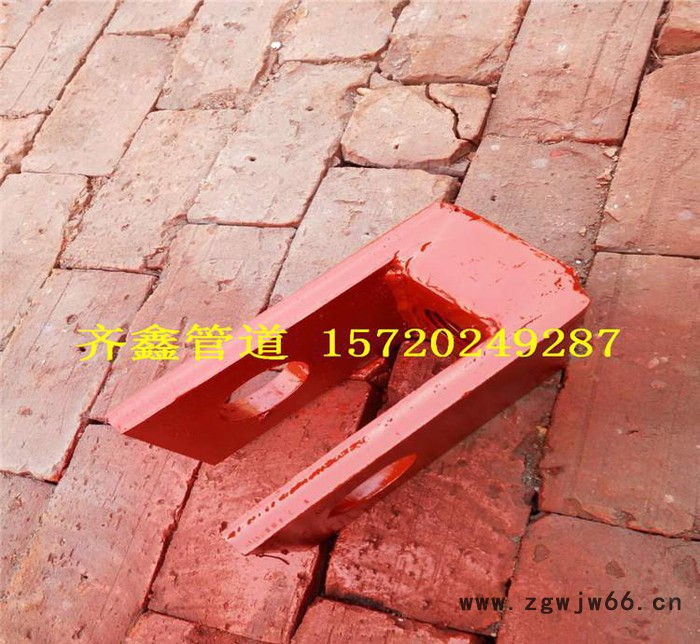 U形吊耳式弯管管道支吊架 齐鑫弹簧支吊架 角形吊耳式管吊图2