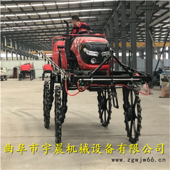吉林柴油四轮打药机 宇晨可以施肥打药车厂家 多喷头高架玉米打药机价格图3