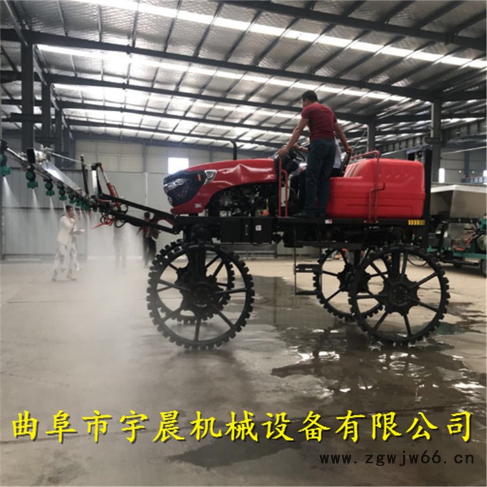吉林柴油四轮打药机 宇晨可以施肥打药车厂家 多喷头高架玉米打药机价格图4