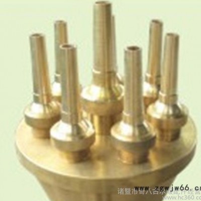 铜喷头 1寸DN25中心直上喷泉喷头 水景景观园林喷头