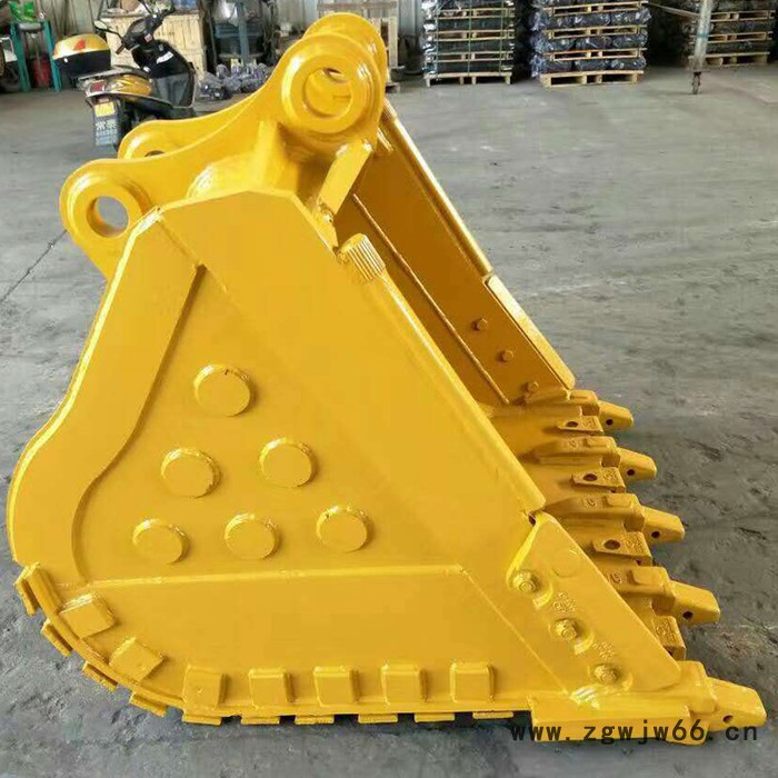 远掘机械卡特挖掘机挖斗**供应E336岩石挖斗1.8方底部加弹簧板图4