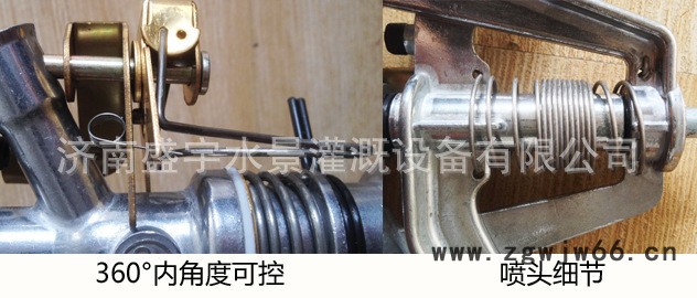 雨水1寸锌合金摇臂喷头-FPY-2K双向可控角度喷头图2