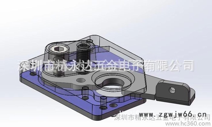 供应LED箱体锁扣，网格屏弹簧锁，JYD0203快速锁图2