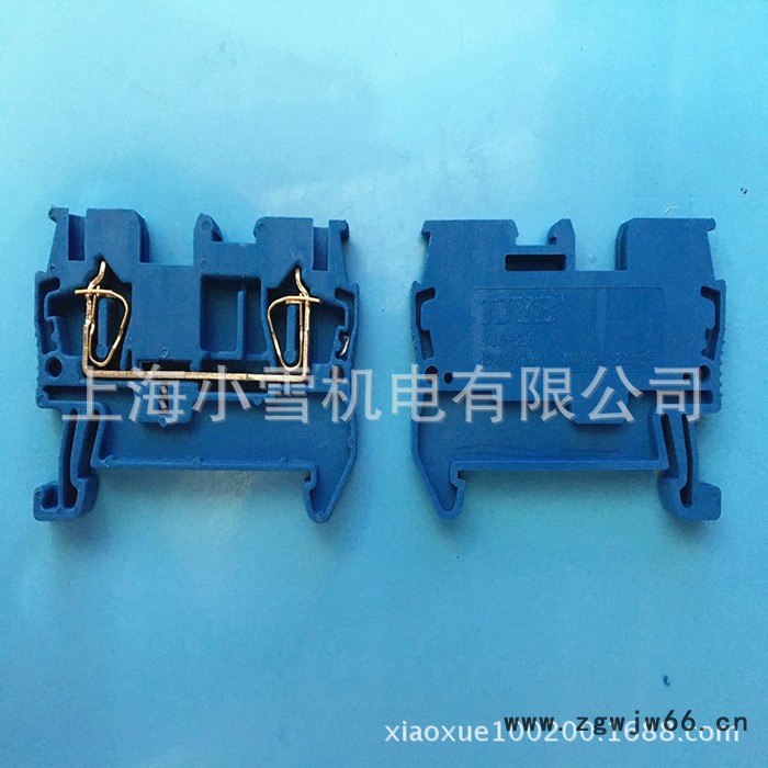 回拉笼式蓝色弹簧接线端子ST 2.5BU 蓝色卡簧自锁式接线端子