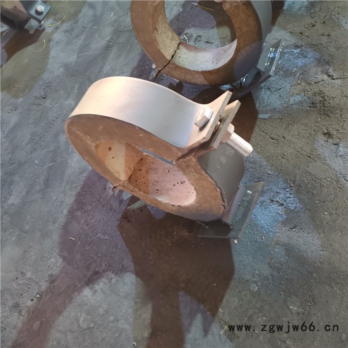 隔热管托pe管托轻型管夹可变弹簧支吊架聚氨酯保冷管托志昂厂家图3