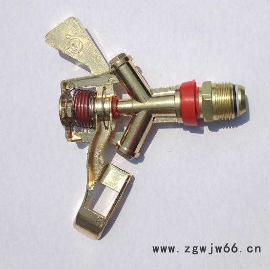 草地喷头360度旋转 锌合金旋转式园林喷头 4分锌合金摇臂喷  园林喷头图3