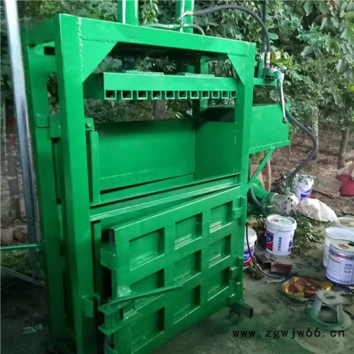 棉絮边角料 桑树叶液压打包机 矿泉水瓶压包机 旧弹簧压扁机图7