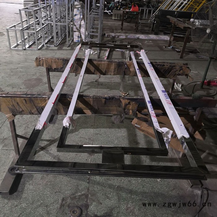 **拉丝红古铜不锈钢地弹玻璃门 酒店拉丝玫瑰金不锈钢推拉门  KTV镜面钛金地弹簧大门图5