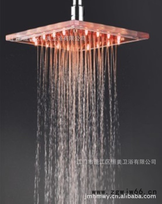 【】自发电七彩LED发光温变色控喷头图1