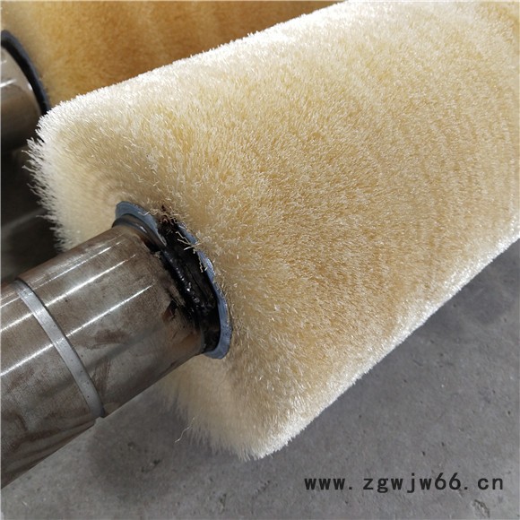 铜板清洗机毛刷辊钢辊体钢带缠绕辊刷波纹尼龙丝弹簧刷辊铝板脱脂线毛刷图4