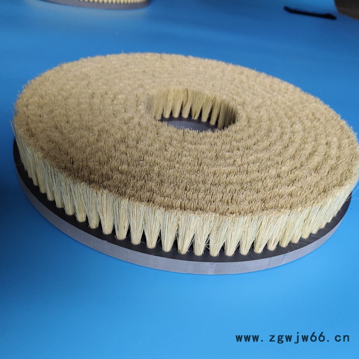 订做防静电毛刷辊 防尘毛刷滚筒 马毛缠绕弹簧刷 工业尼龙毛刷辊图3