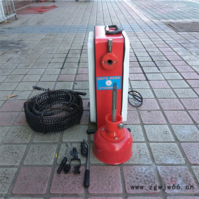 100型下水道管道清理机 自动管道清理机 马桶堵塞疏通机送12米弹簧图5