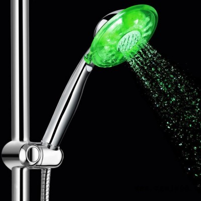 淋浴喷头双功能可调节自发电LED发光花洒 喷头花洒 手持花洒喷头