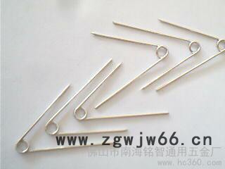 供应铭智牌 大中小号 扣针配件 弹簧别针  胸花扣针图2