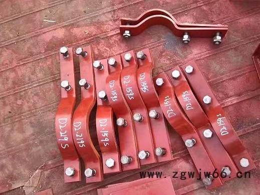 厂家定制三孔抱夹弹簧支吊架配件不锈钢管夹双螺栓管夹板双孔管夹支吊架连配件四螺栓管夹碳钢管夹恒力支吊架配件立管管夹图3