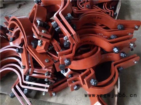 厂家定制三孔抱夹弹簧支吊架配件不锈钢管夹双螺栓管夹板双孔管夹支吊架连配件四螺栓管夹碳钢管夹恒力支吊架配件立管管夹图2