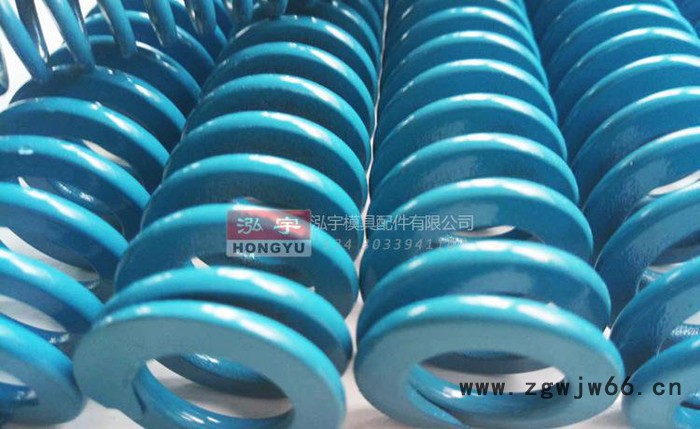 美标蓝色弹簧 300长弹簧 黄色弹簧 扁弹簧  红色弹簧图2
