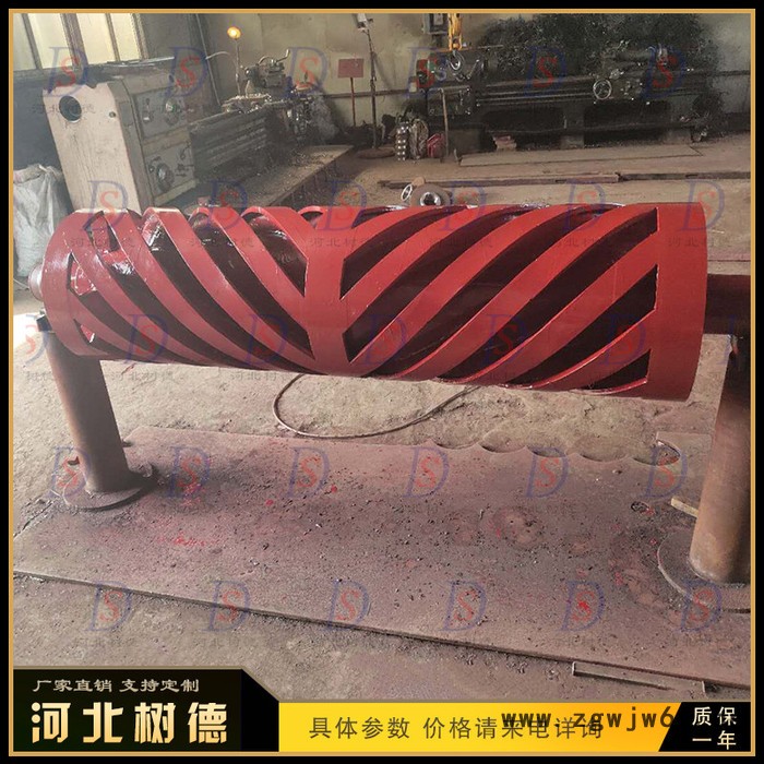 DTII型带式输送机滚筒传动滚筒不锈钢滚筒 内装辊筒 排渣滚筒树德输送机械制造图8