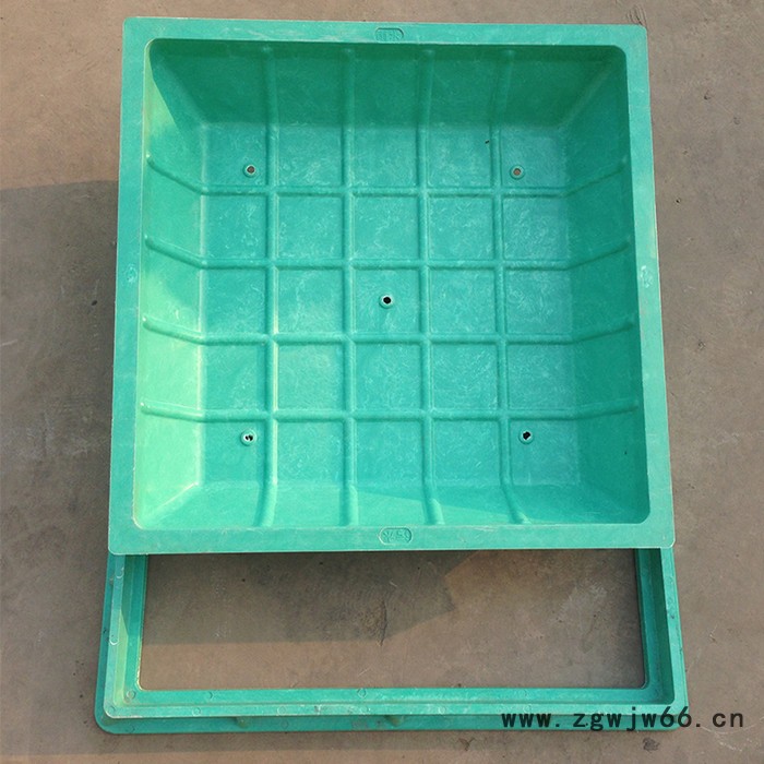 岳峰种植井盖草盆井盖smc方形600*600隐形井盖市政绿化图3