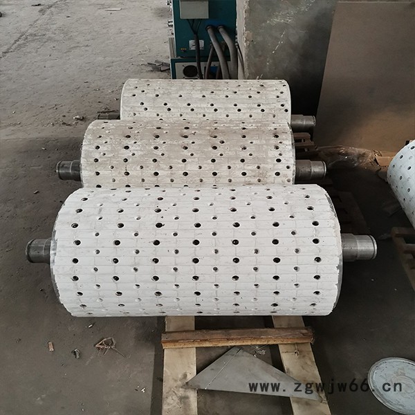 输送机滚筒陶瓷包胶 陶瓷改向滚筒 包瓷滚筒 陶瓷传动滚筒图2