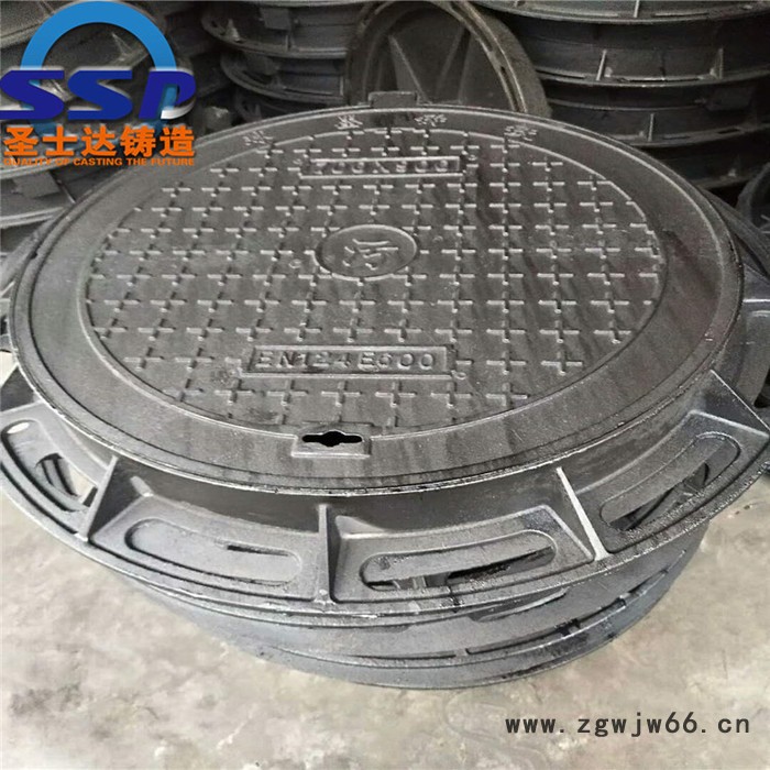 圣士达铸造DN700 球墨井盖 圆形井盖 雨水井盖 电力井盖图2