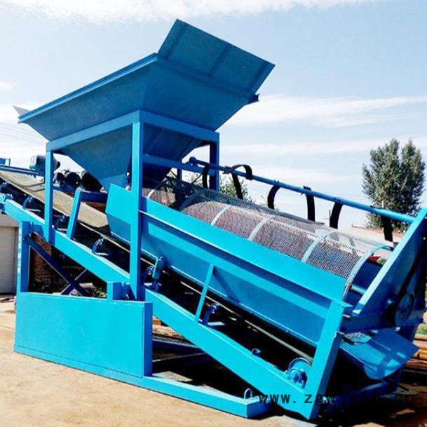 滚筒筛沙机 20小型滚筒筛 有轴滚筒筛 盛科机械 性能稳定图3